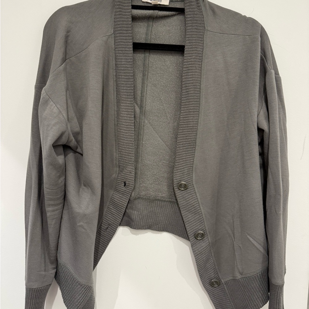 Splendid Gray Cardigan Sweater V-Neck Long Sleeve